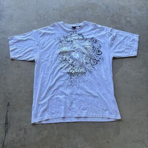 VINTAGE Kani Gold Men Shirt 3X Hip Hop Shiny y2k Graphic Crew
